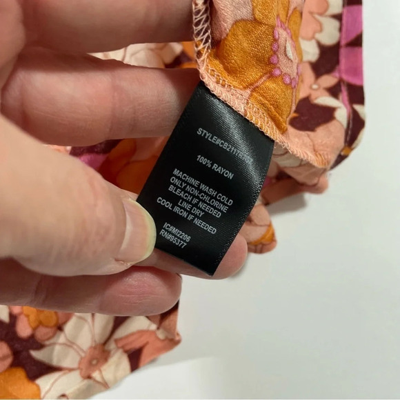 New Sanctuary Plus Seashore Crepe Blouse Floral - Picture 4 of 7